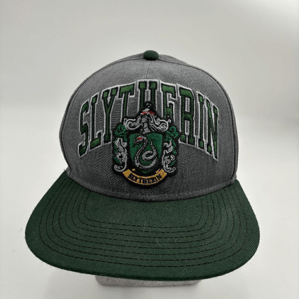 Official‎ Harry Potter Large Script Slytherin Hat Adjustable Wool Acrylic Blend